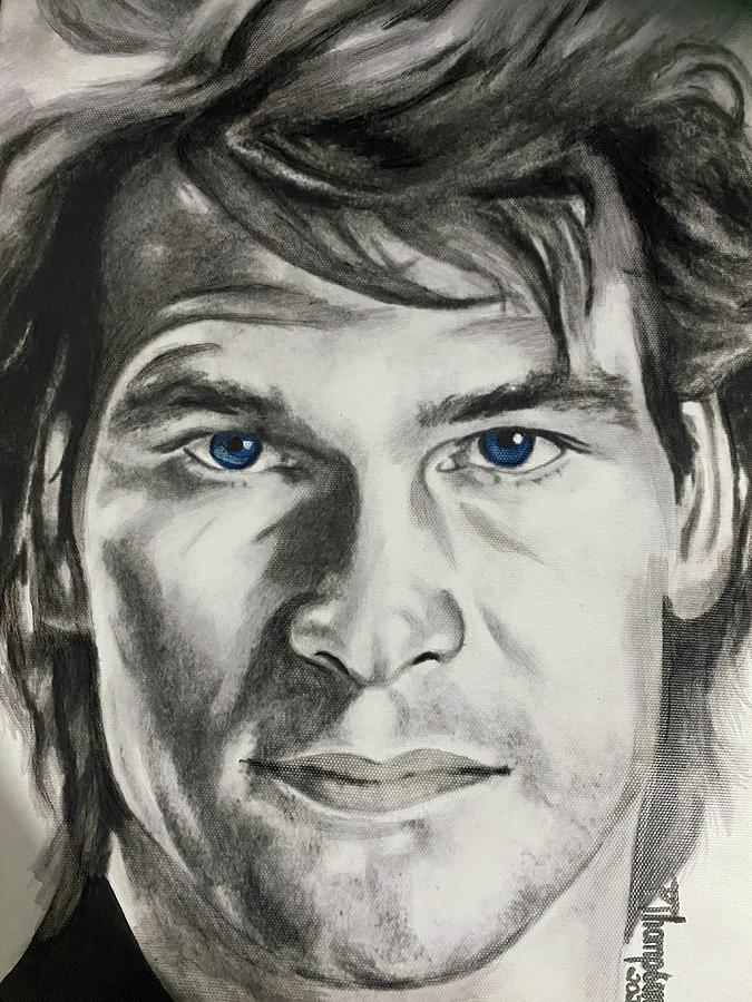 Patrick Swayze - A True Legend Drawing by Pam Thompson - Fine Art America