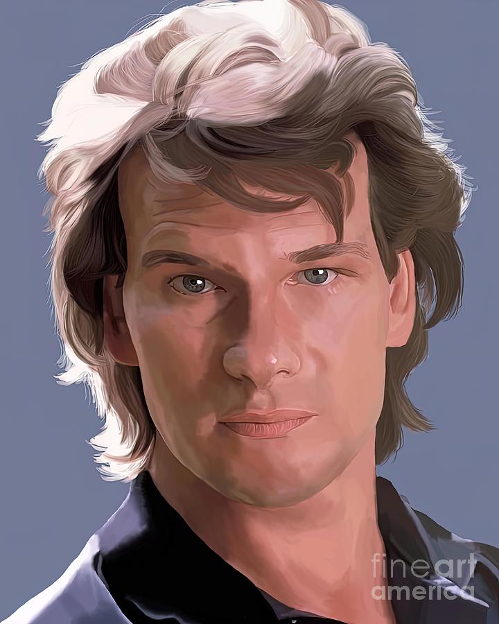 Patrick Swayze Painting by Layla Tyler | Fine Art America