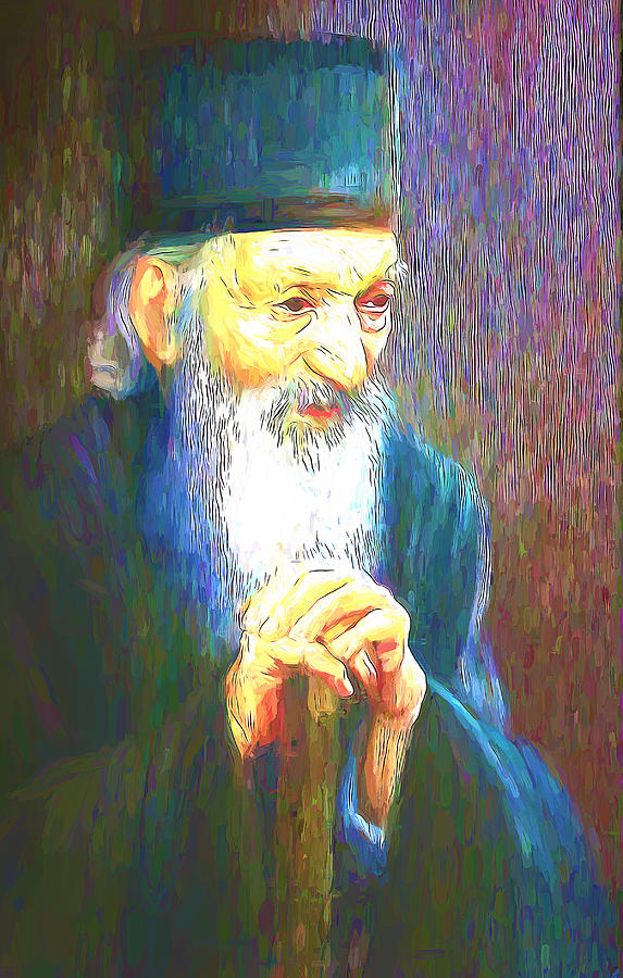 Patrijarh Pavle portrait Painting by Nenad Vasic