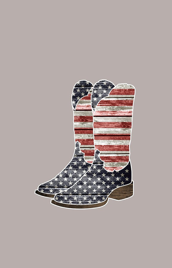 Patriot Cowboy Boots Digital Art by Anh Nguyen - Fine Art America