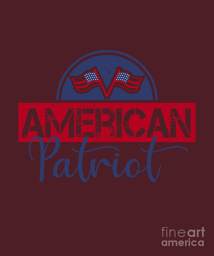 Patriot Digital Art - Patriot USA Gift American Patriot America Pride by Jeff Creation