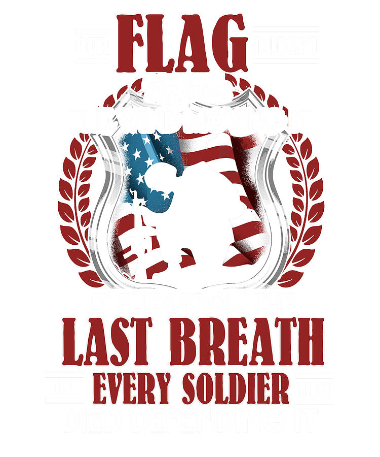 Patriotic American Flag flies from the Last Breath of Soldier Defending ...