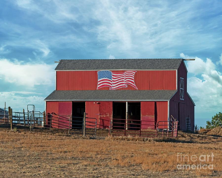 Patriotic Barn Photograph by Linda Carol Case - Fine Art America