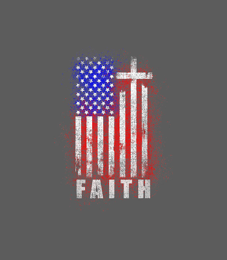 Patriotic Christian Faith Love Jesus American Flag Cross Good Friday ...