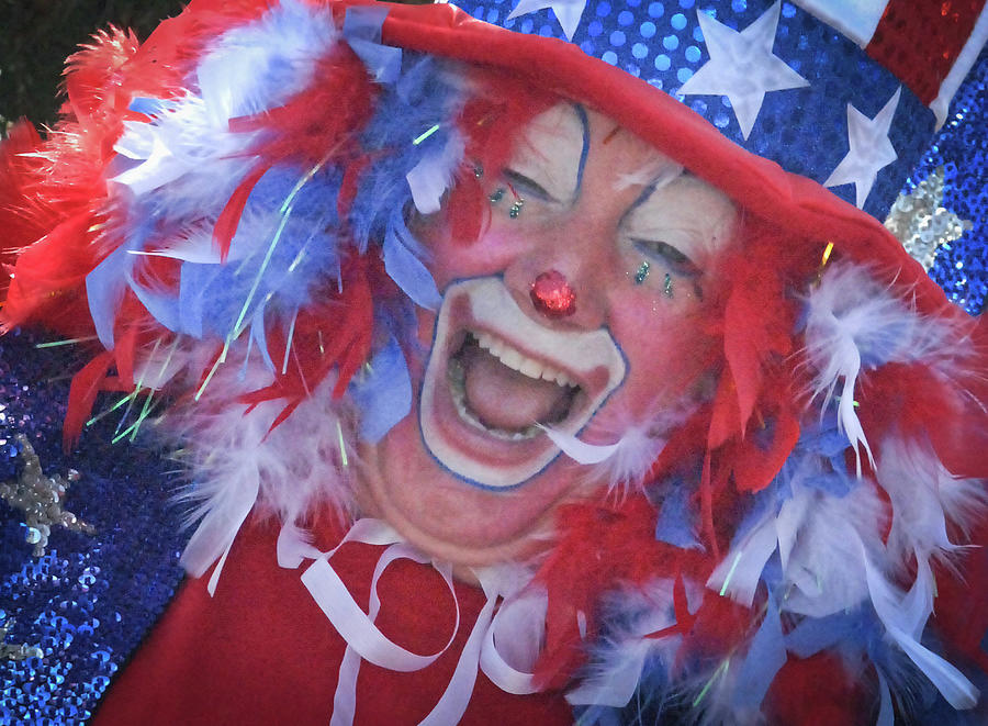 Patriotic Clown Photograph by Bonnie Colgan
