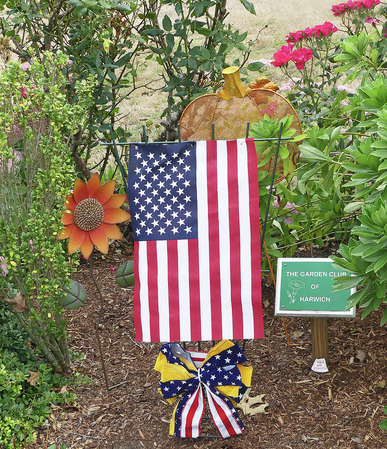 Patriotic Fall Garden Photograph by Sharon Williams Eng