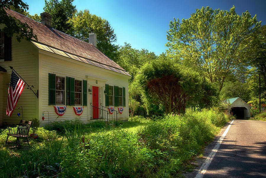 Patriotic Home - Vermont Photograph