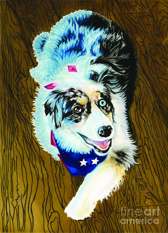 Patriotic Pearl Painting by Barbara Jewell