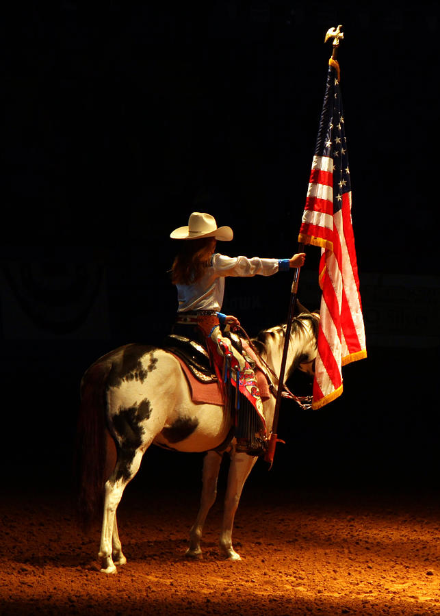 Patriotic Rodeo Sweetheart Photograph by Cowgirl At Heart Photography