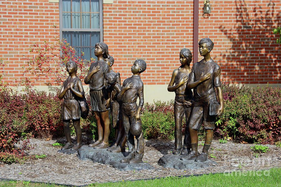 Patriots Sculpture in Newark Ohio 7142 Photograph by Jack Schultz