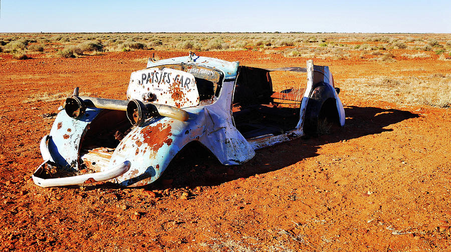 Patsies Car - Outback Australia Photograph by Lexa Harpell