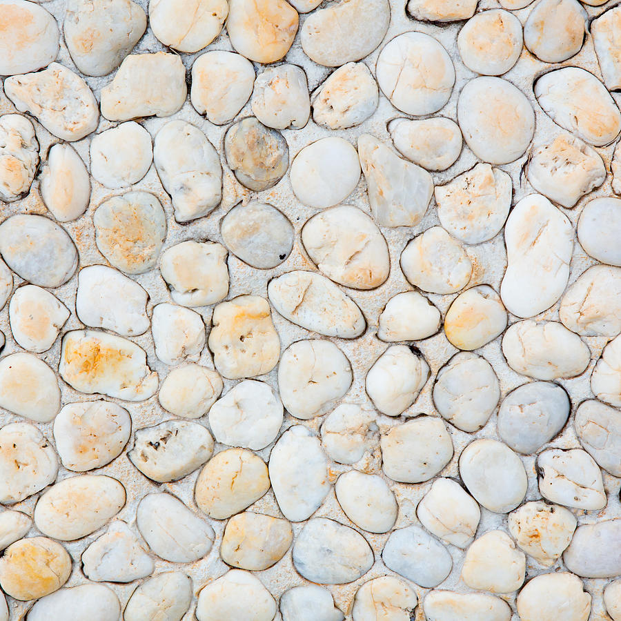 Pattern Of Decorative Slate Stone Wall Surface Photograph by Piyagoon