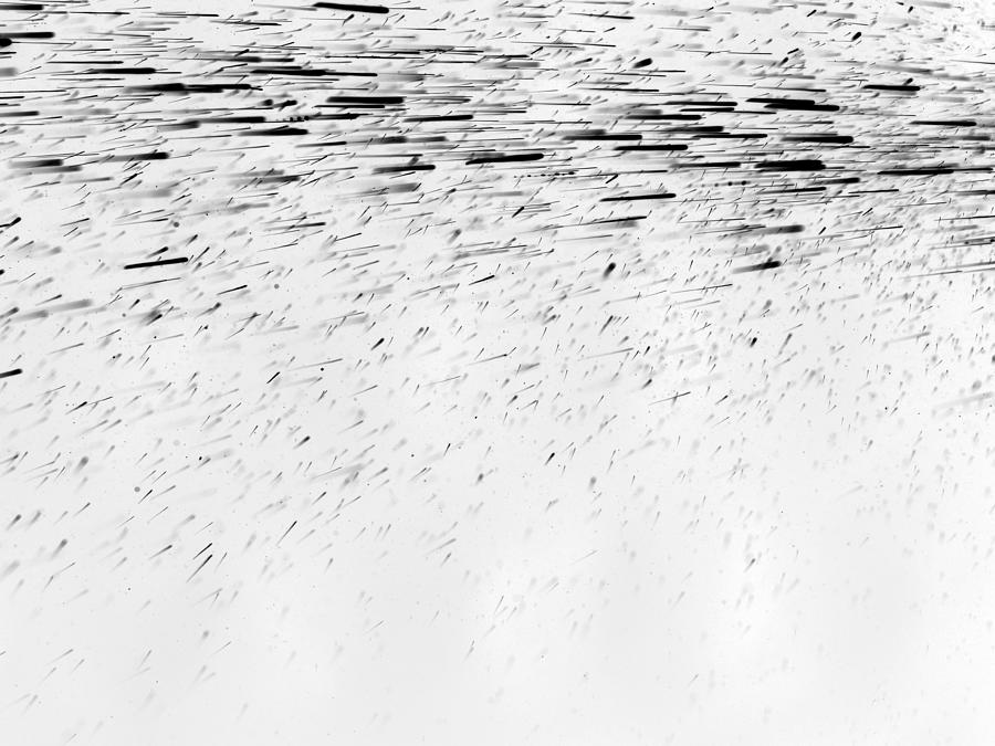 Pattern of pressured water droplets floating in the air on a white background Photograph by Jose A. Bernat Bacete