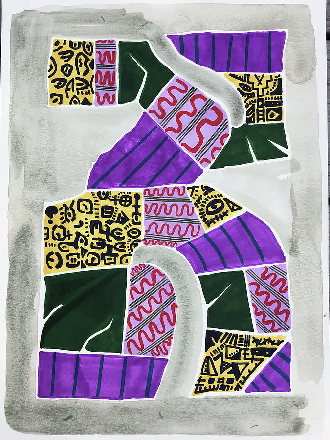 Pattern Shape #4 Drawing by Joseph Parelhoff - Fine Art America