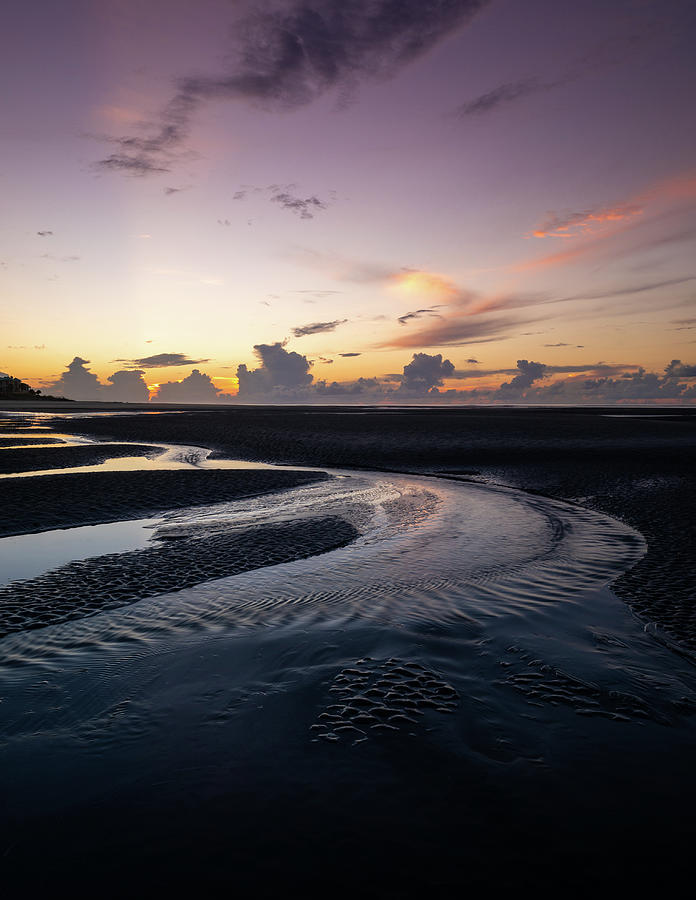 Patterns in the Sand - Isle of Palms SC Photograph by Donnie Whitaker