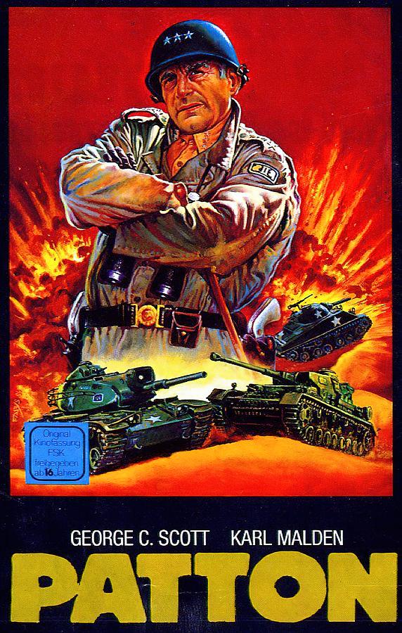 Patton, 1970 - 2 Mixed Media by Movie World Posters