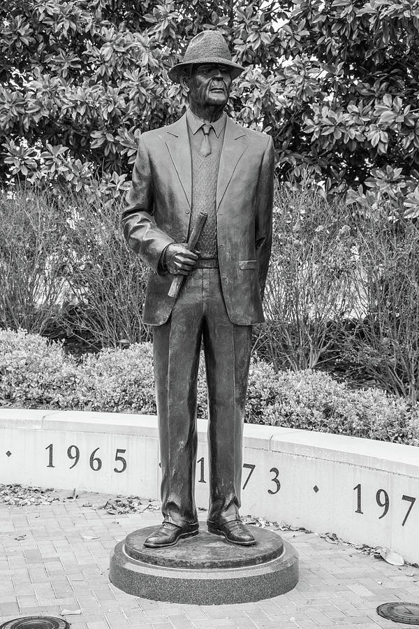 Paul Bryant Statue in Alabama  Photograph by John McGraw