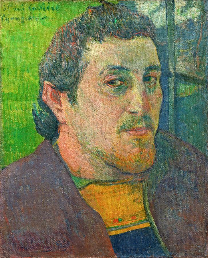 Antique Digital Art - Paul Gaugu n  Autoportra t d d    Carr  re  1888 ou 1889  by Romed Roni