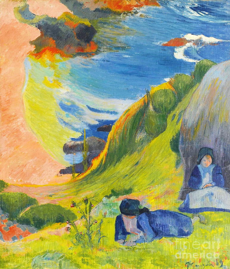 Paul Gauguin - Above the sea Painting by Alexandra Arts