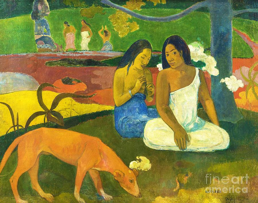 Paul Gauguin - Arearea Joyousness Painting by Alexandra Arts