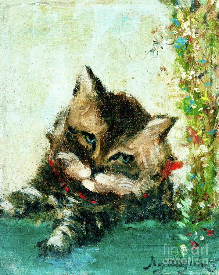 Paul Gauguin - Cat Painting by Alexandra Arts