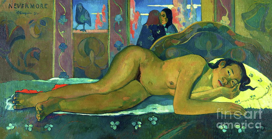 Paul Gauguin - Nevermore Painting by Alexandra Arts