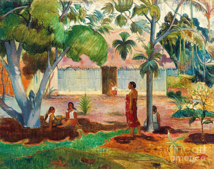 Paul Gauguin - The Large Tree Painting by Alexandra Arts