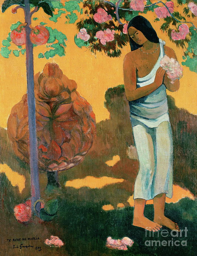 Paul Gauguin - The Month of Mary, Te avae no Maria Painting by Alexandra Arts
