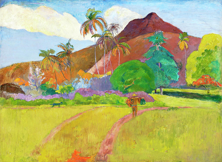 Paul Gauguins Tahitian Landscape Painting by Bob Pardue