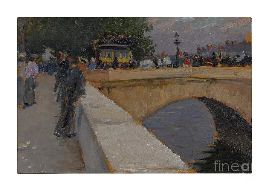 Paul Hoenig 1865 1924 Herbst In Paris Autumn In Paris Painting