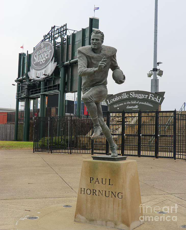 Paul Horning Statue at Louisville Slugger Field 9548 Photograph by Jack Schultz