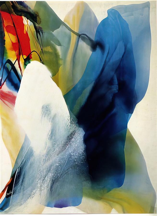 Paul Jenkins Phenomena Graced By Three 1968 Painting By Martha