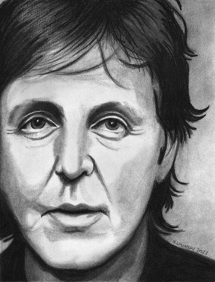 Paul McCartney Drawing by Norb Lisinski