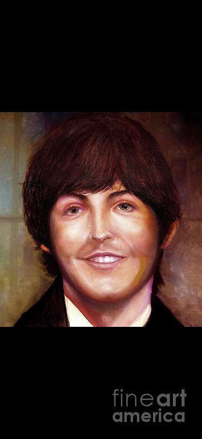 Paul McCartney portraiture  Painting by Leland Castro