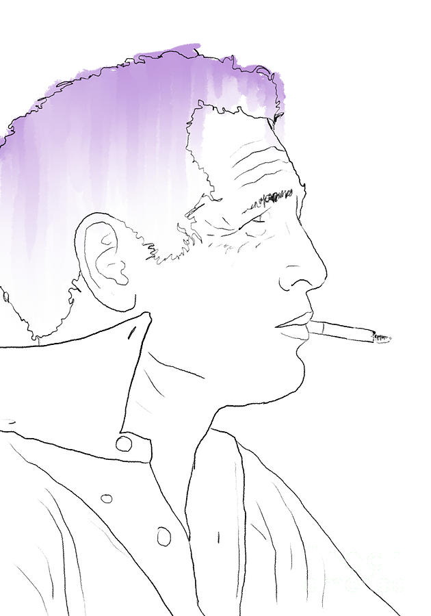 Paul Newman Smoking Digital Art by Danaan Andrew - Fine Art America