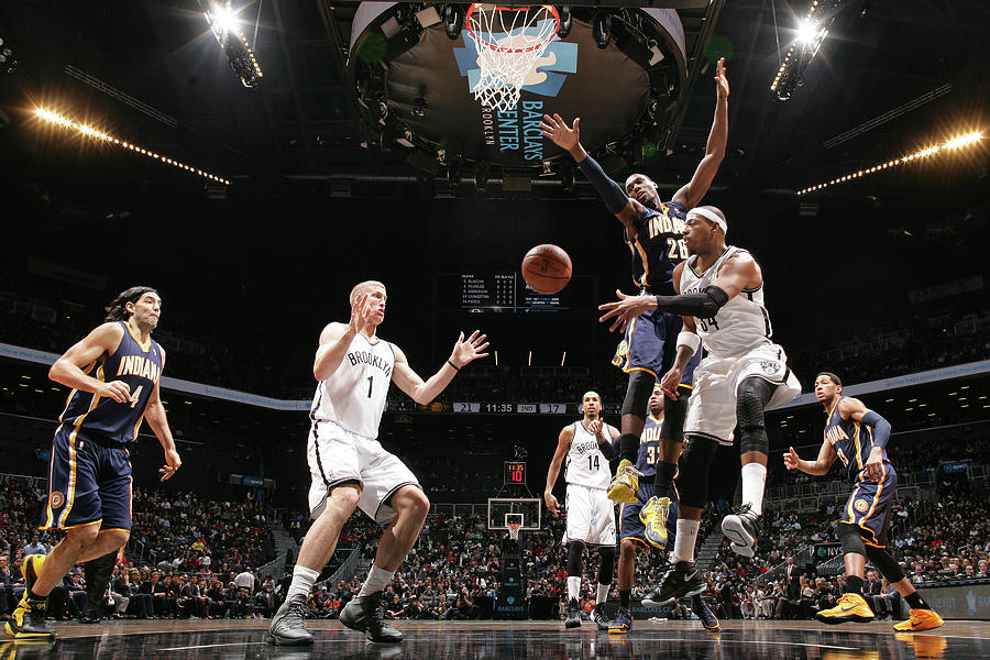 Paul Pierce and Mason Plumlee Photograph by Nathaniel S. Butler Paul Pierce and Mason Plumlee Photograph by Nathaniel S. Butler