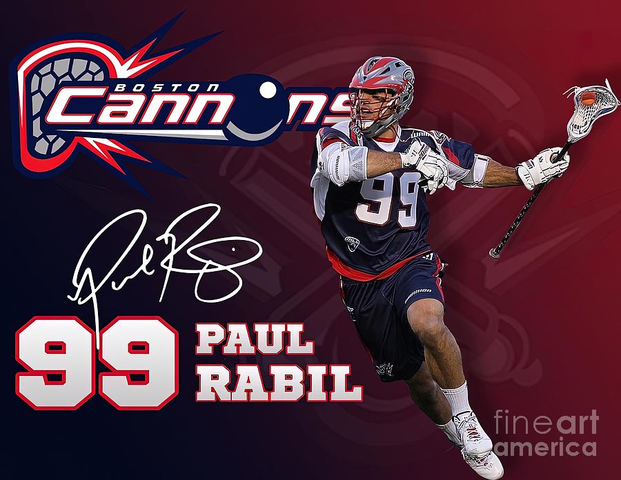 Paul Rabil Lacrosse Boston Cannons Painting by Reynolds Paul - Fine Art ...