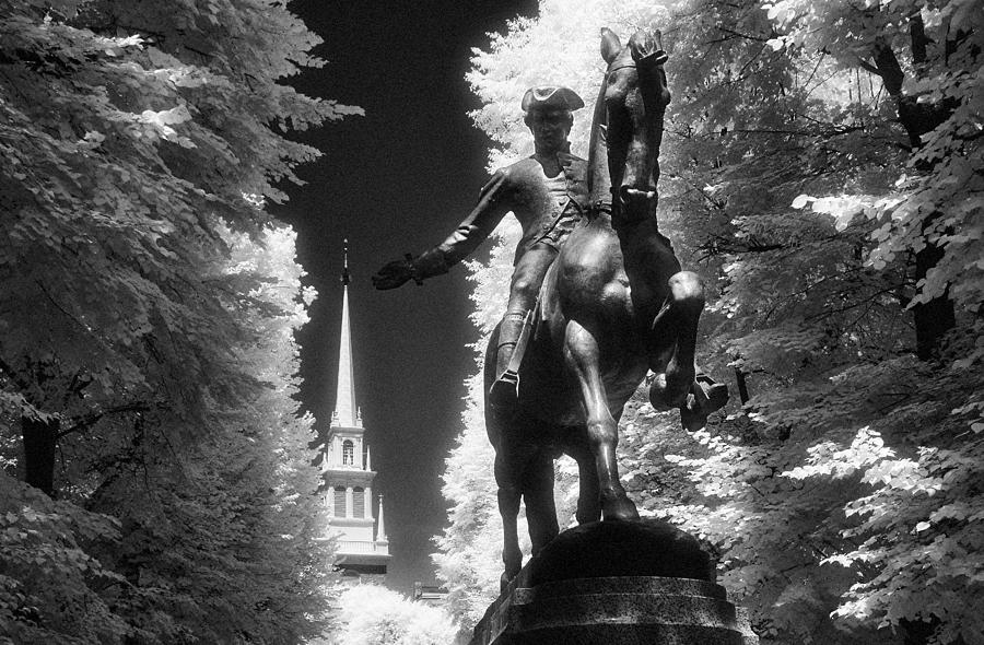 Paul Revere Statue Photograph by Jeffrey Holbrook