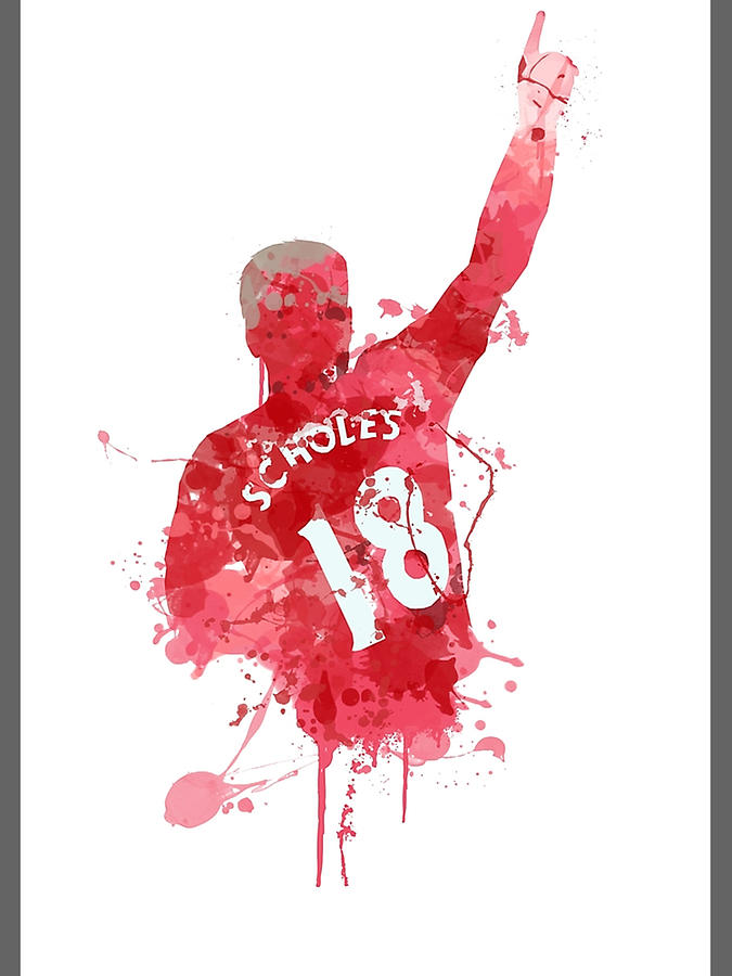 Paul Scholes Manchester United Legend Art Digital Art by Tristan ...