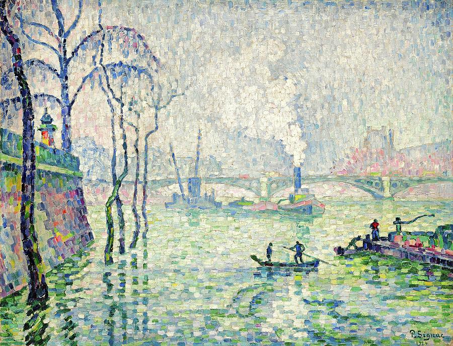 Paul Signac Les Inondationsw Painting by MotionAge Designs - Fine Art ...