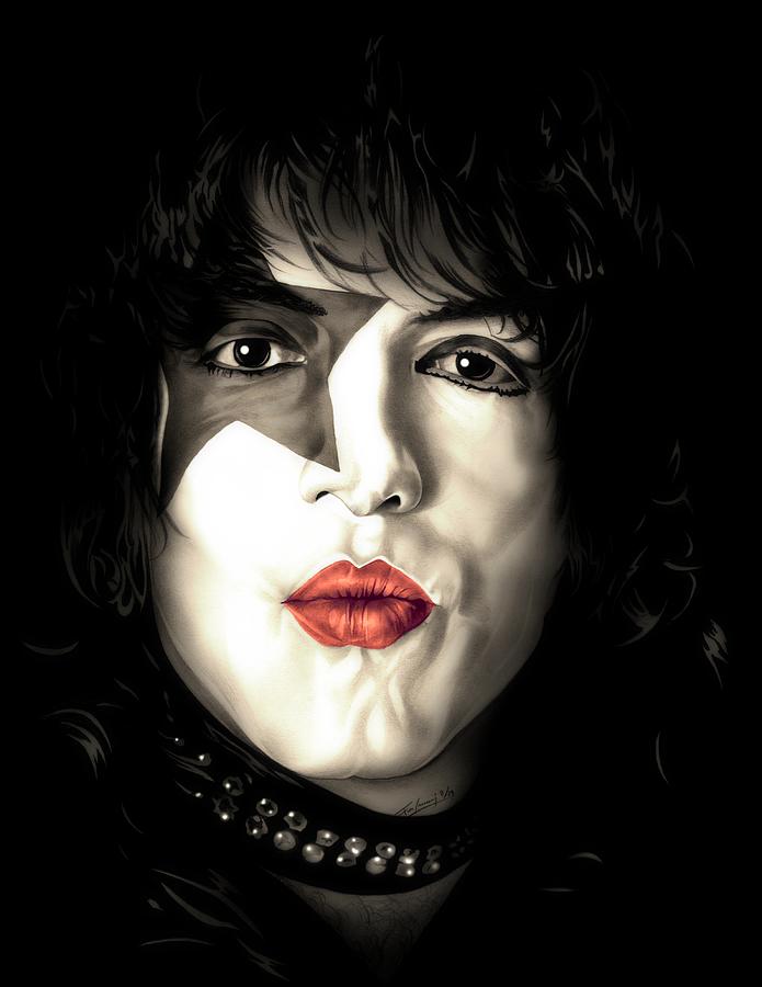 Paul Stanley - KISS Drawing by Fred Larucci