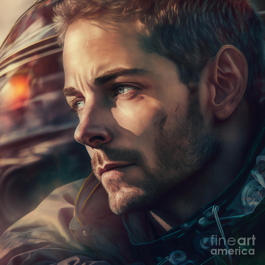 Paul Walker Celebrity art design Digital Art by Rino Maes - Fine Art ...