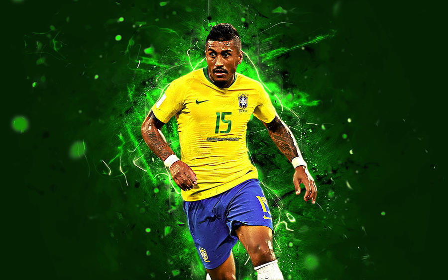 Paulinho match Brazil National Team midfielder football soccer Jose ...