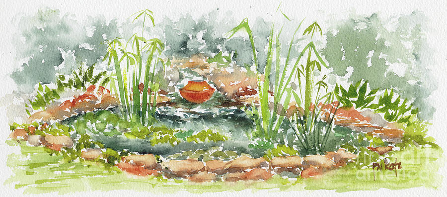 Pausegarden Pond Painting by Pat Katz