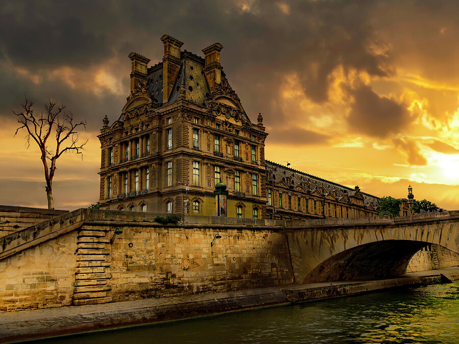 Pavillon de Flore at sunset Photograph by Galen Mills - Fine Art America