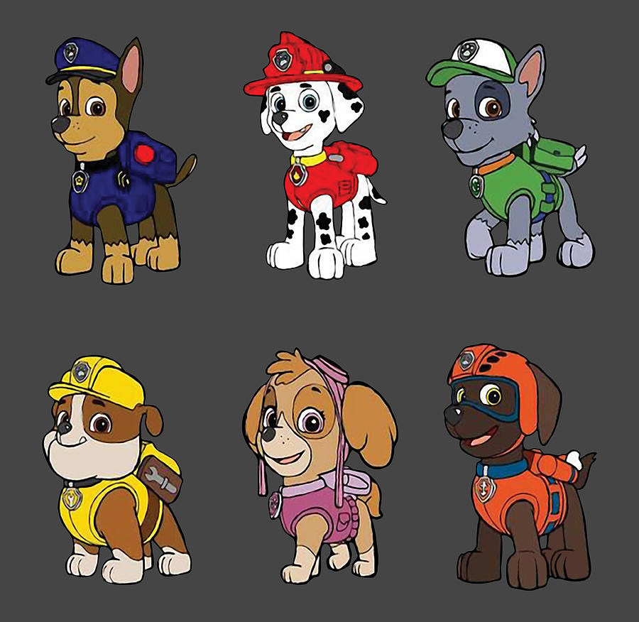 Paw Patrol Digital Art by Fred Bulf | Pixels