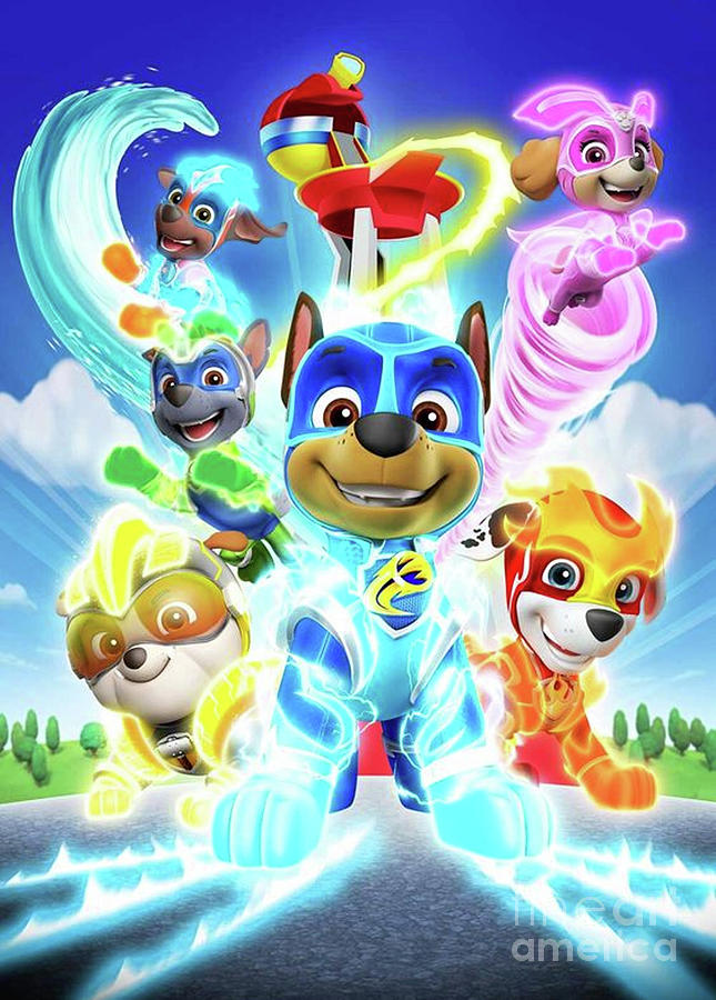 Paw Patrol Digital Art by Happy Pets | Fine Art America