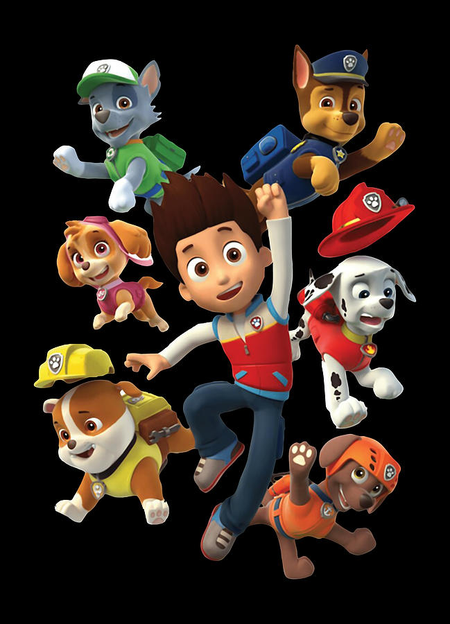 Paw Patrol Team Digital Art by Joko Hugs