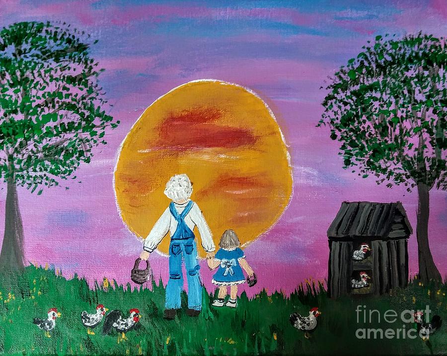 Paw-paw And Jolie Blonde Painting