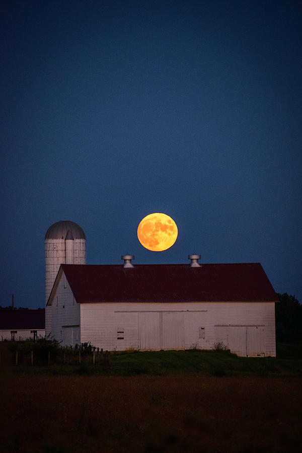 Paw Paw Moon Full Barn Photograph by Benjamin Riedmiller - Fine Art America